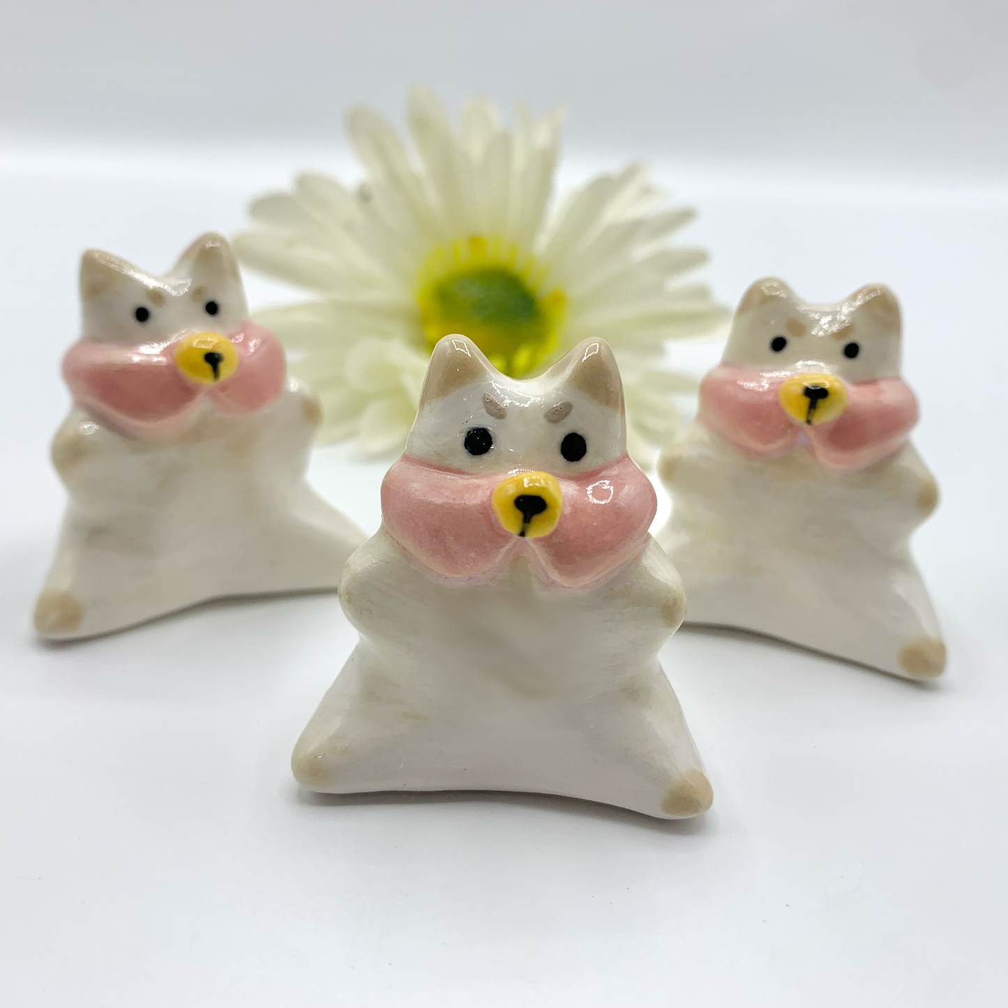 Mini Puppycat Ceramic Figurine