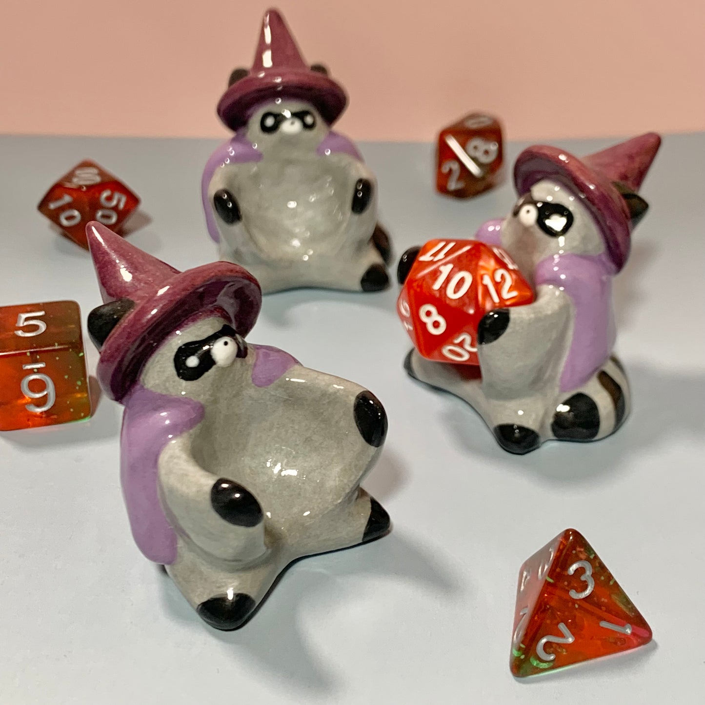 Wizard Raccoon Dnd Companion D20 Holder