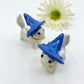 White Springtime Witch Ceramic Cat