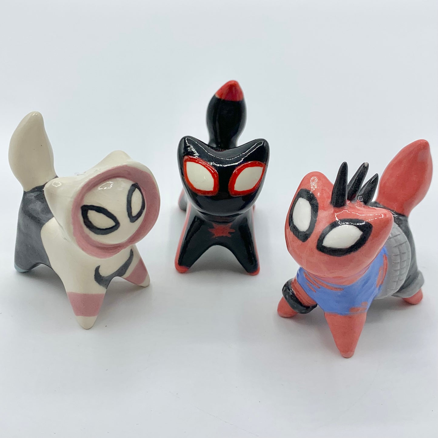 Spider-Man Ceramic Cat Figurine