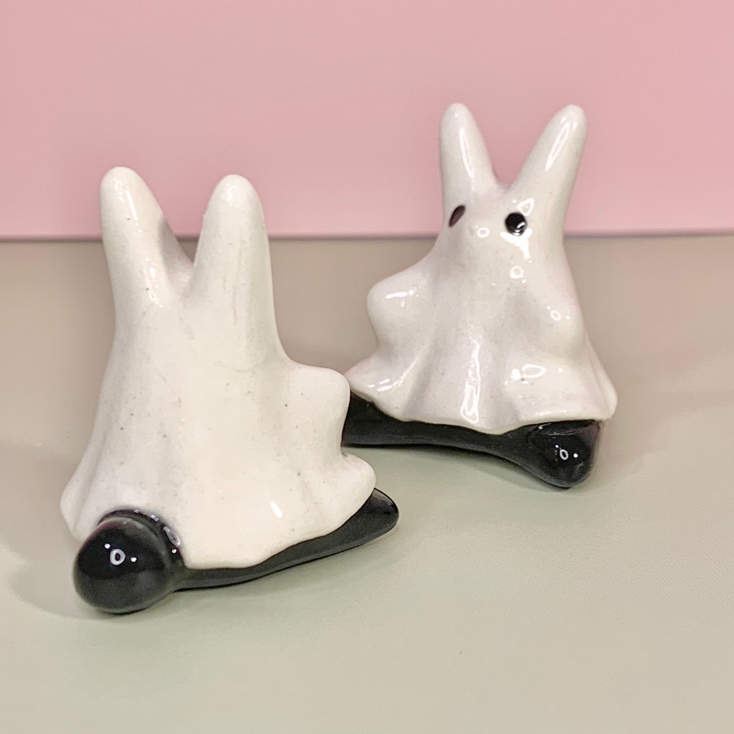 Bunny Ghost Cutie Ceramic Figurine