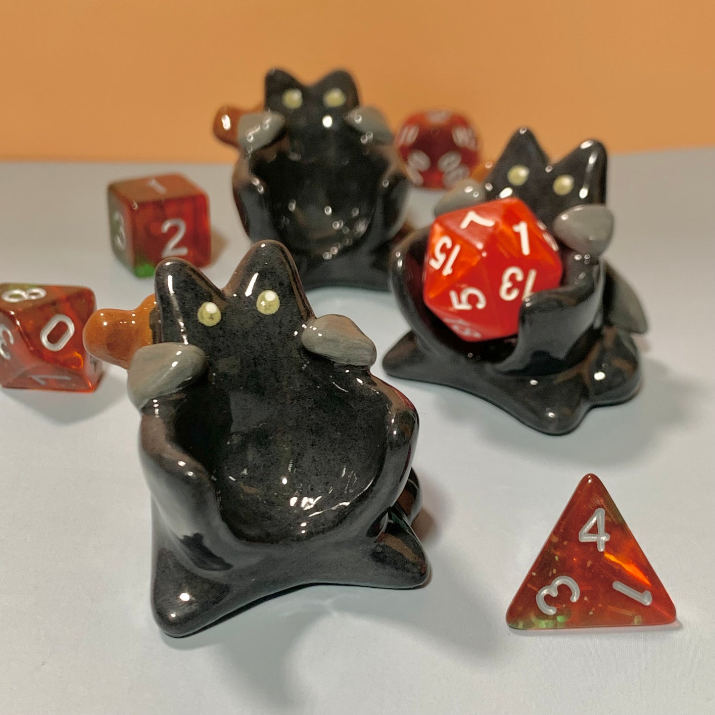 Fighter Cat Dnd Companion D20 Holder