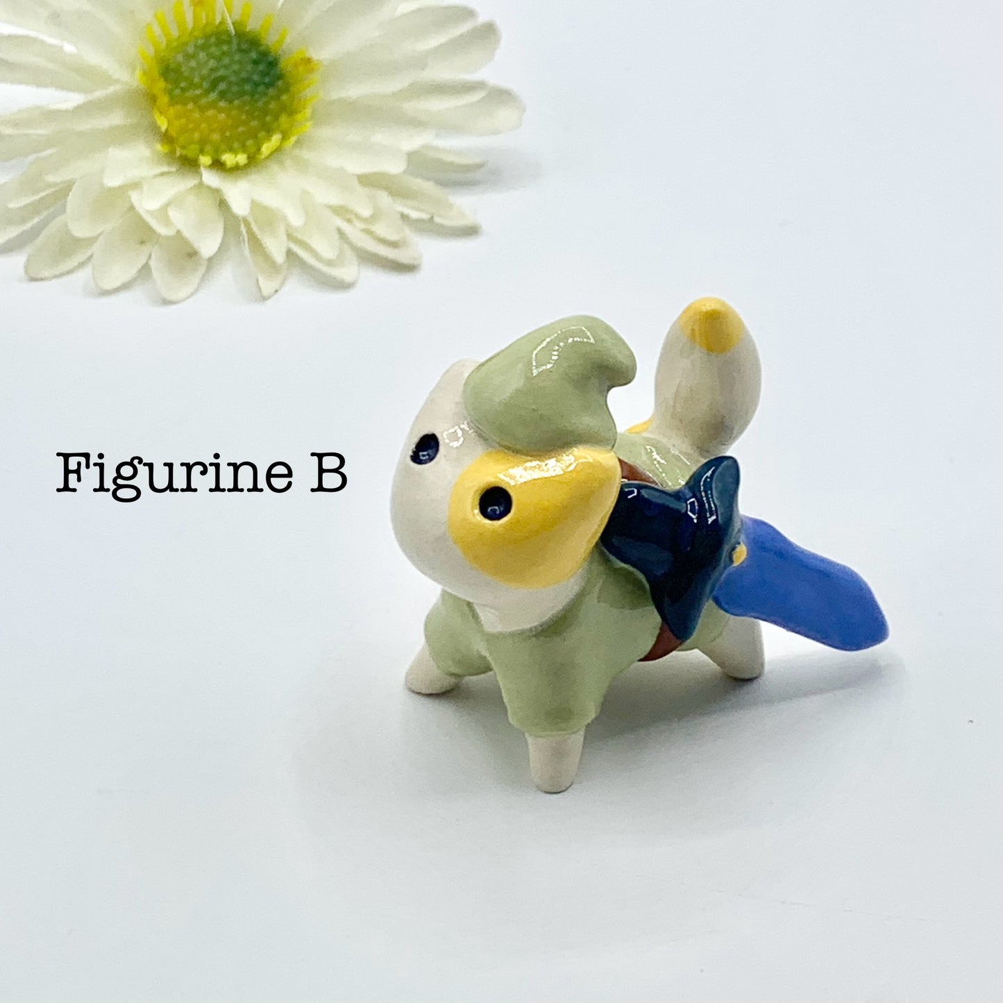 Link Legend of Zelda Ceramic Cat Figurine