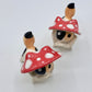 Calico Mushroom Kitty Ceramic Figurine