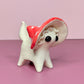 Mushroom Kitty Cat Ceramic Figurine