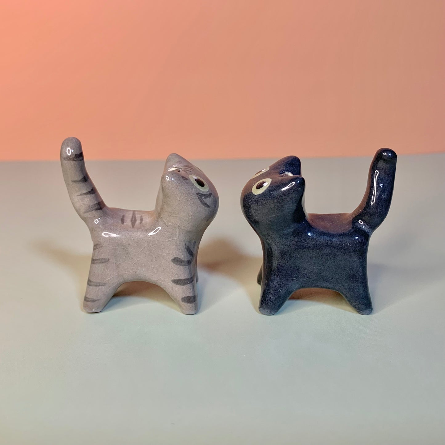 Studio Ghibli Kitty Cat Ceramic Figurine with Magnetic Attachments