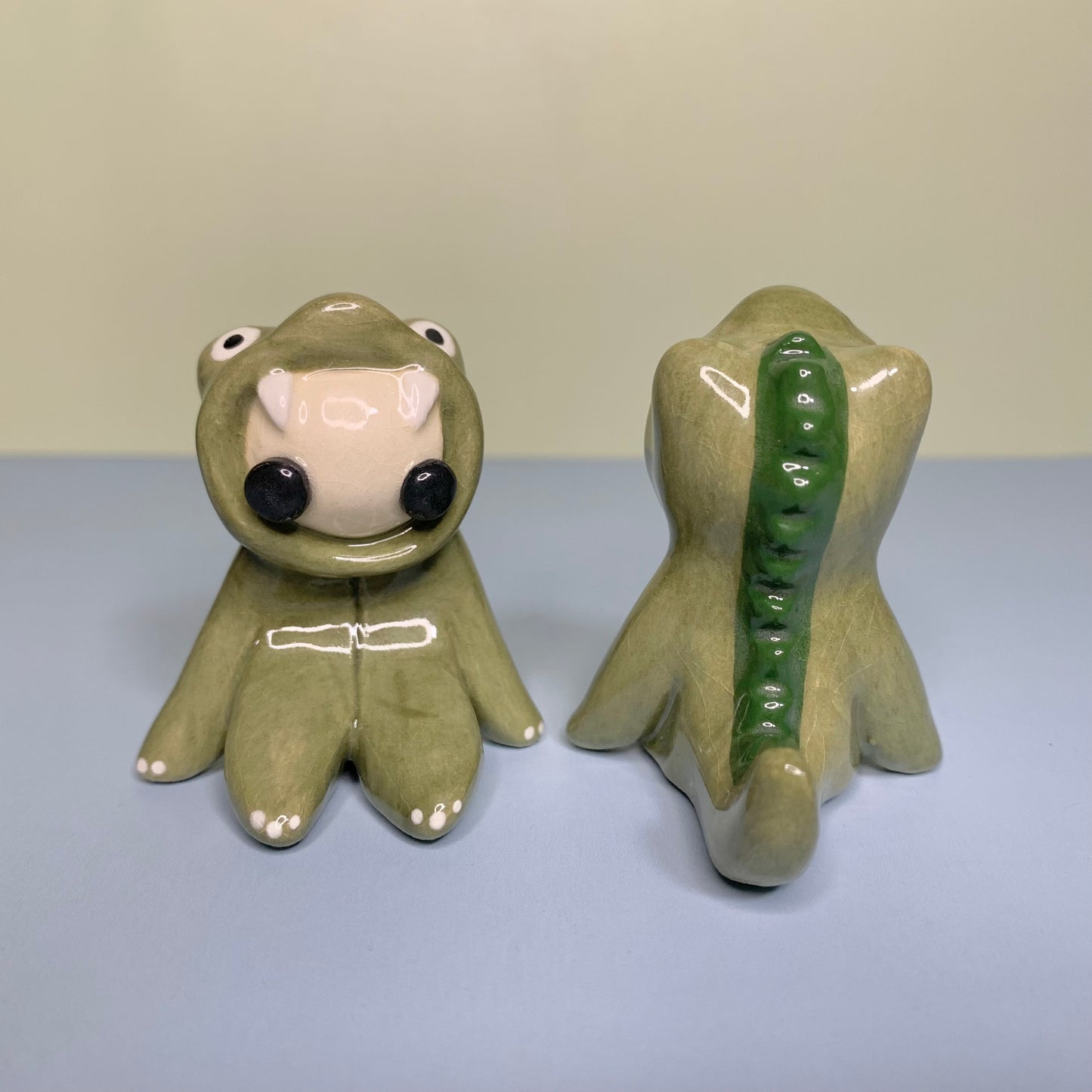 Dino Costumed Ceramic Figurines