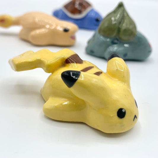 Pikachu Pokémon Inspired Ceramic Figurine