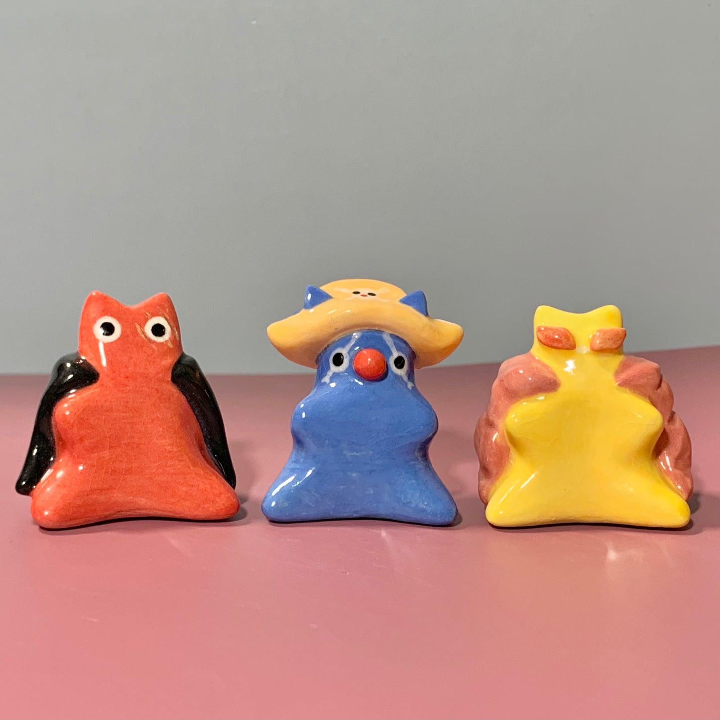 One Piece Kitties Set of Three Ceramic Figurine
