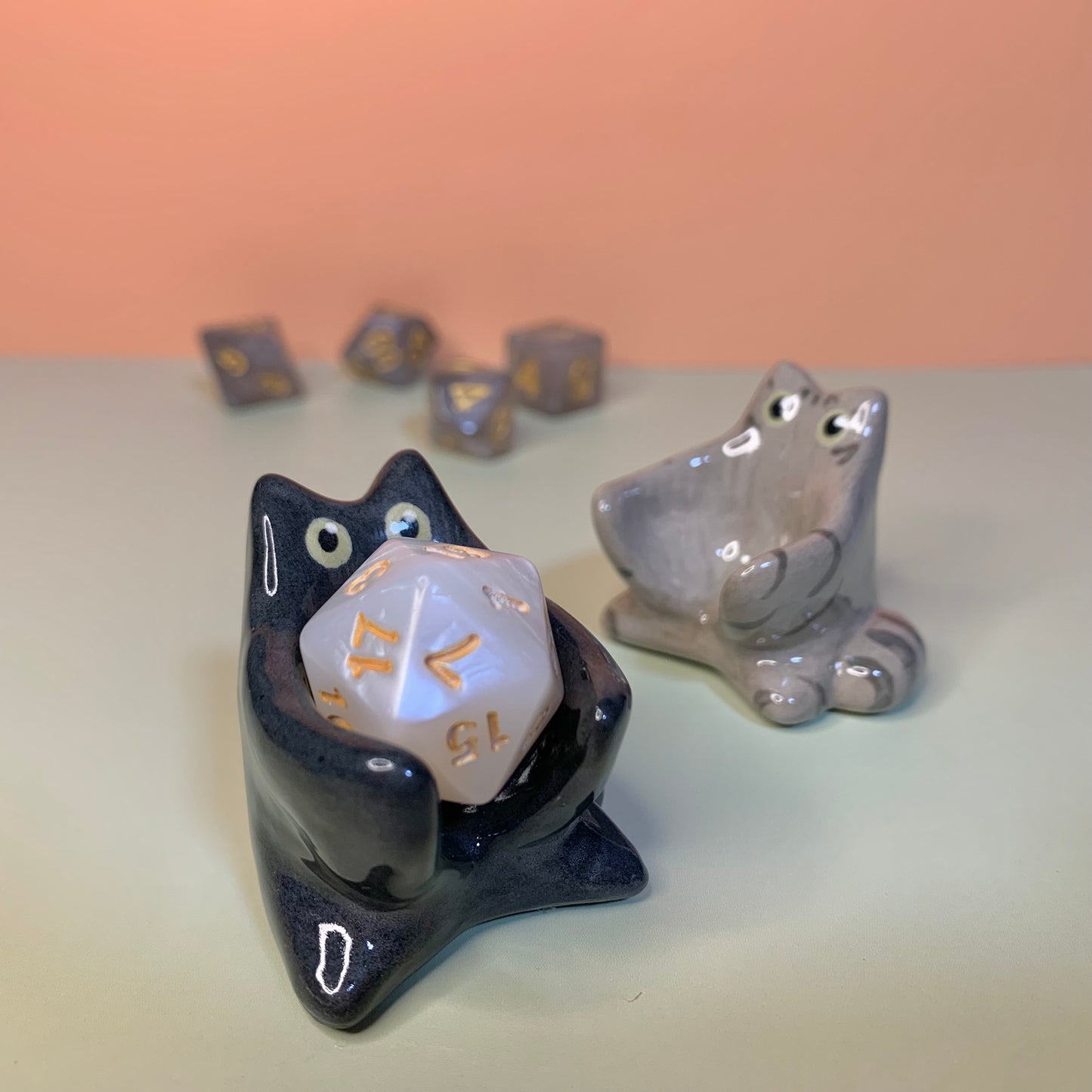Cat Dnd Companion D20 Holder