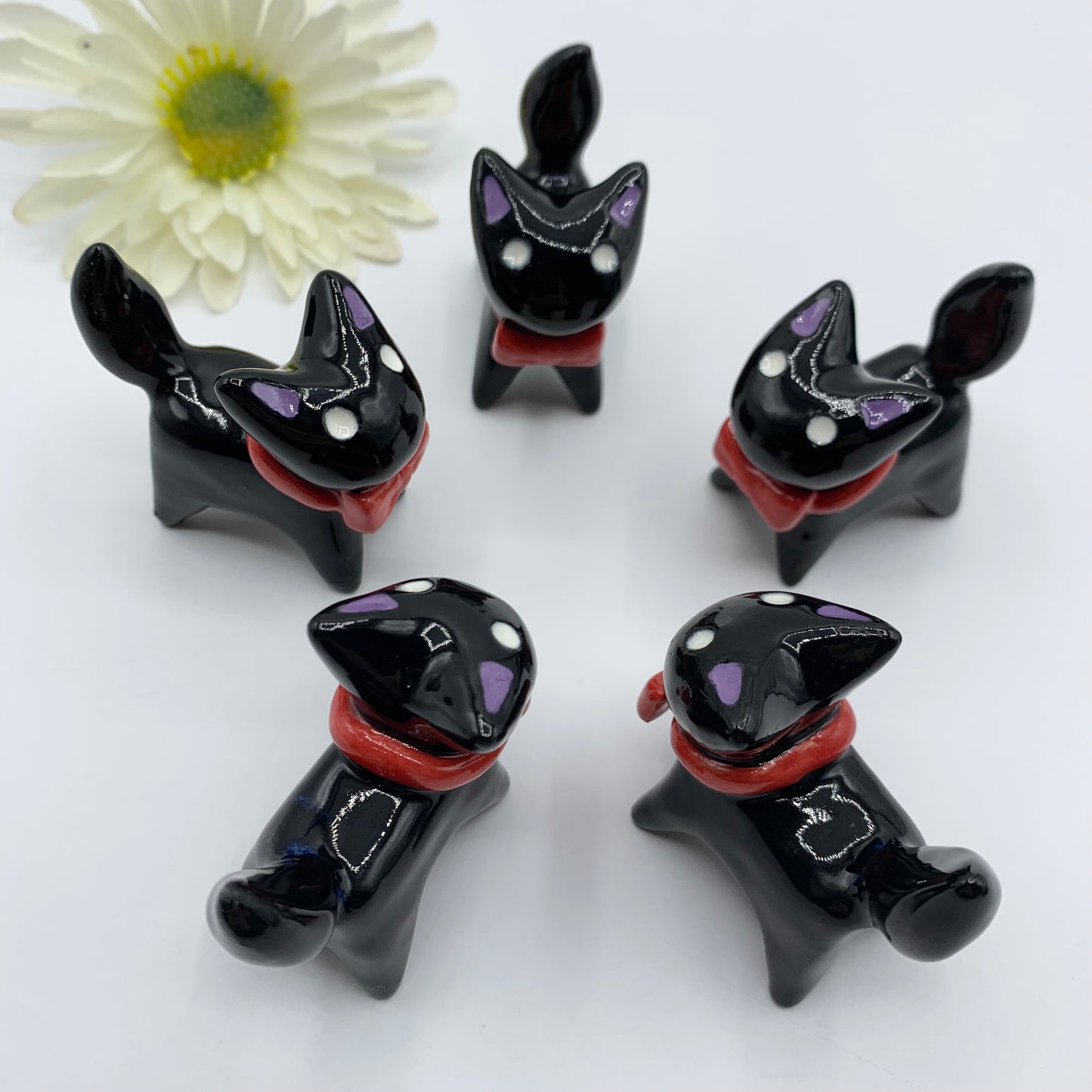 Jiji Ceramic Cat Figurine