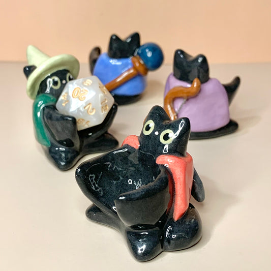 Black Cat Dnd Companion D20 Holder
