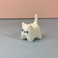 Mini White Cat Figurine