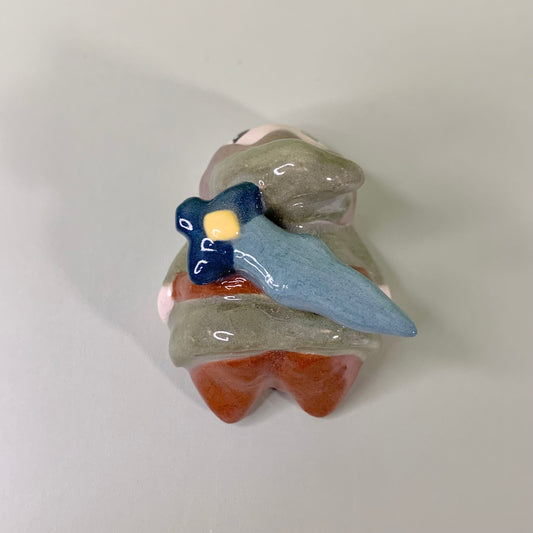 Link Inspired Ceramic Figurine