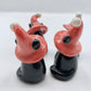 Santa Witch Cat Ceramic Figurine