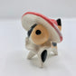 Calico Mushroom Kitty Ceramic Figurine