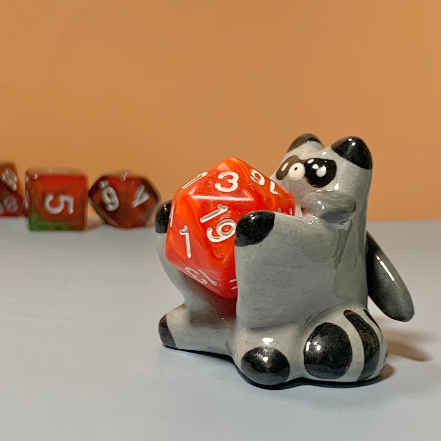Raccoon Dnd Companion D20 Holder