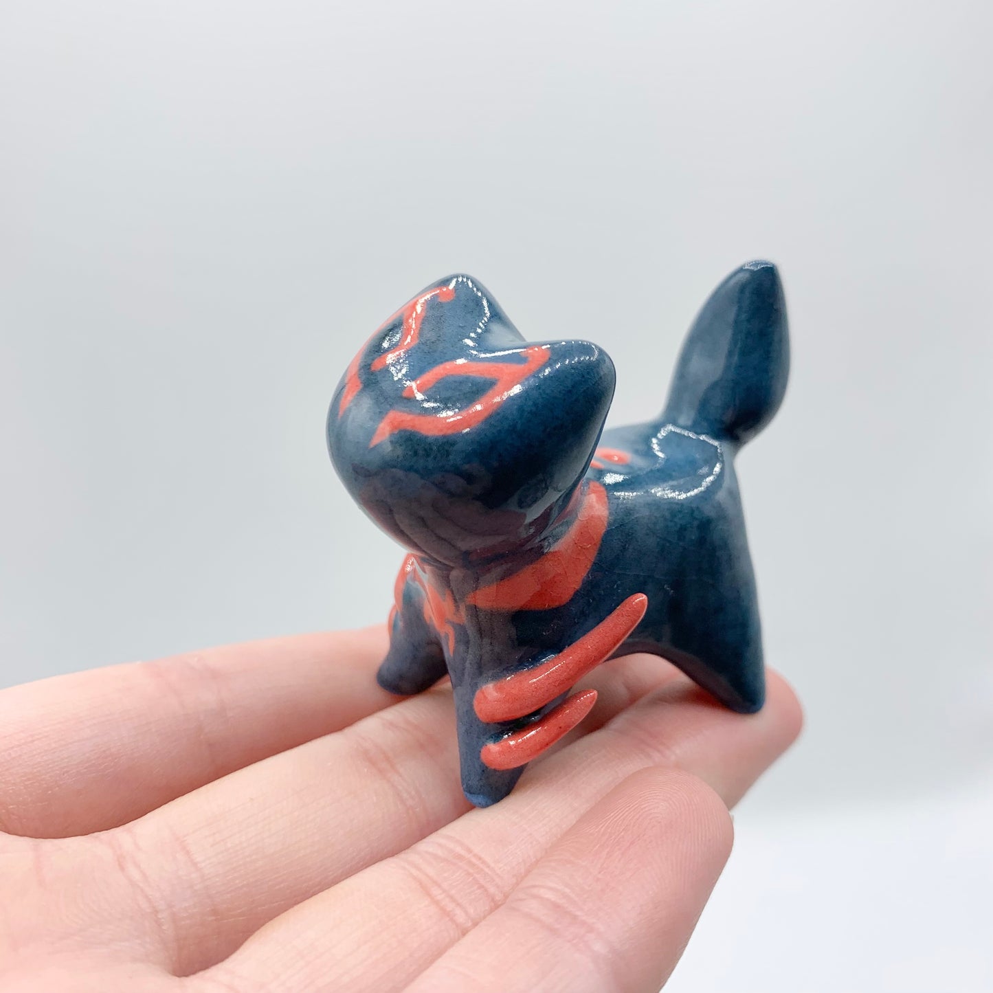 Spider-Man Ceramic Cat Figurine