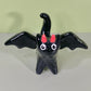 Devil Kitty Cat Ceramic Figurine