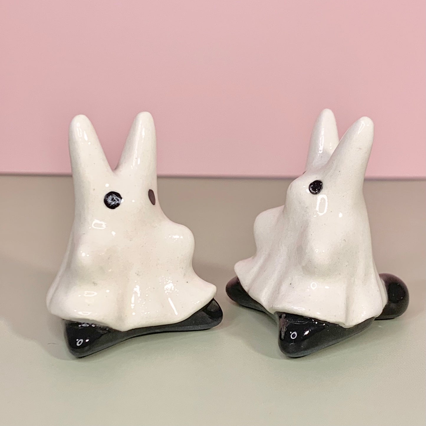 Bunny Ghost Cutie Ceramic Figurine