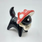 Black Mushroom Kitty Ceramic Figurine