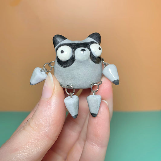 Cutie Animals with Dangling Legs Ceramic Figurine