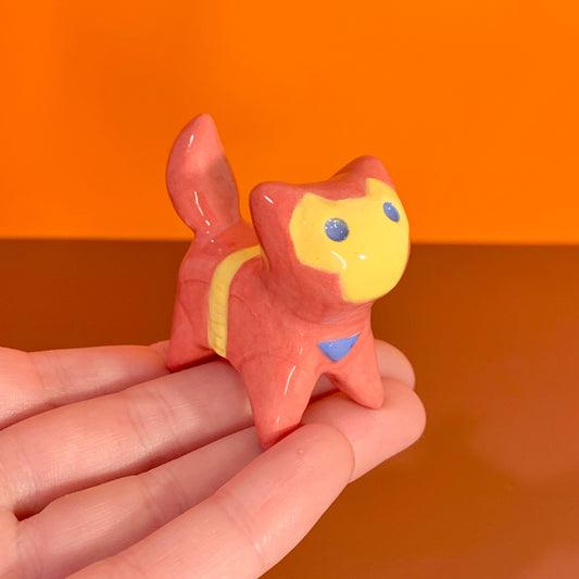 Iron Kitty Avengers Ceramic Cat Figurine