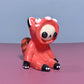 Cute Red Panda Costumed Ceramic Figurines