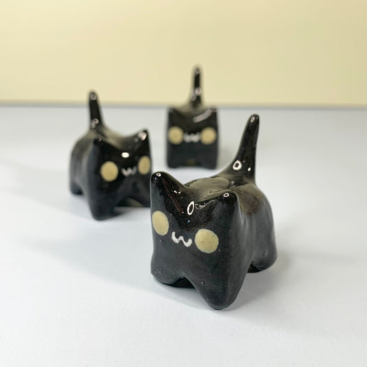 Mini Black Cat Figurine