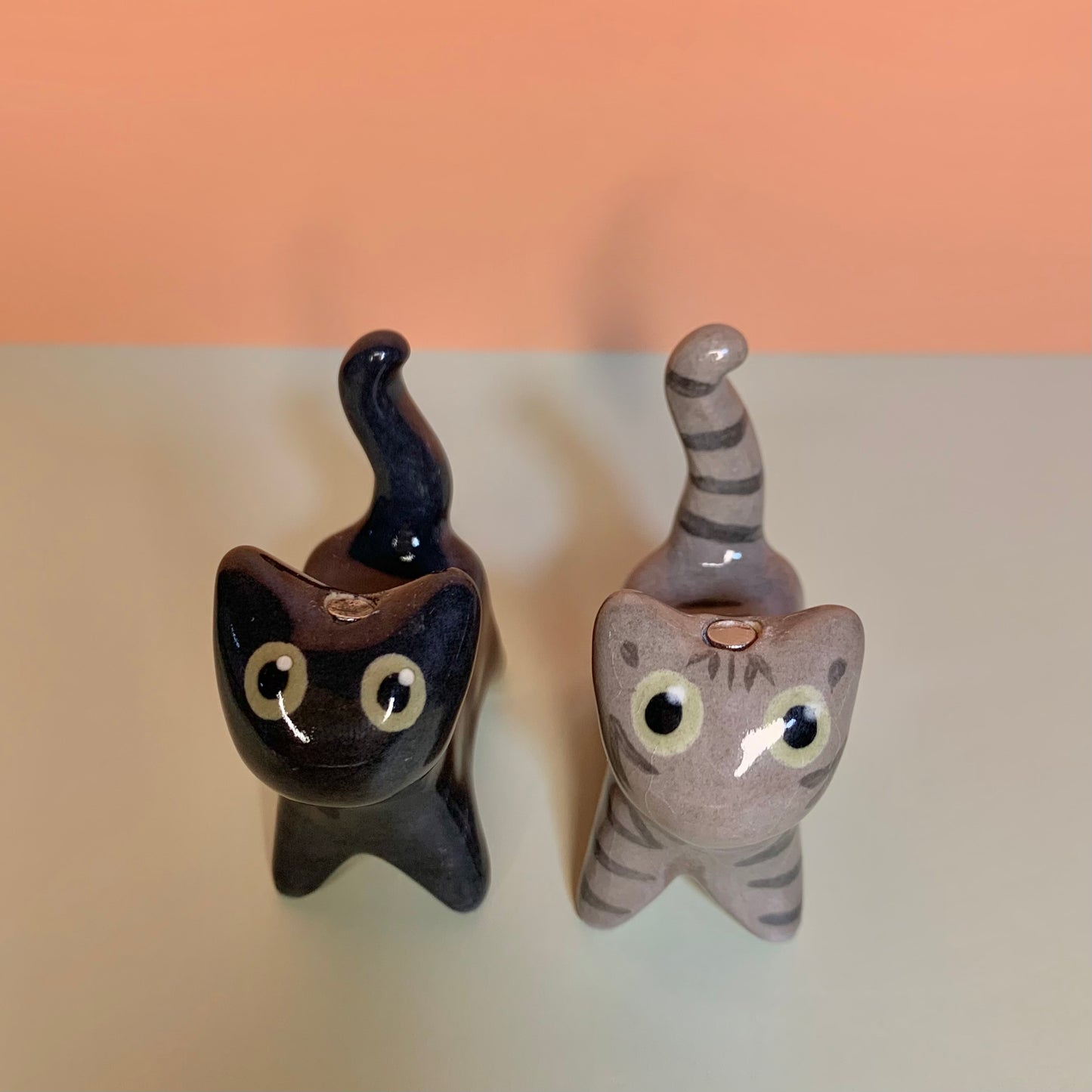 Studio Ghibli Kitty Cat Ceramic Figurine with Magnetic Attachments