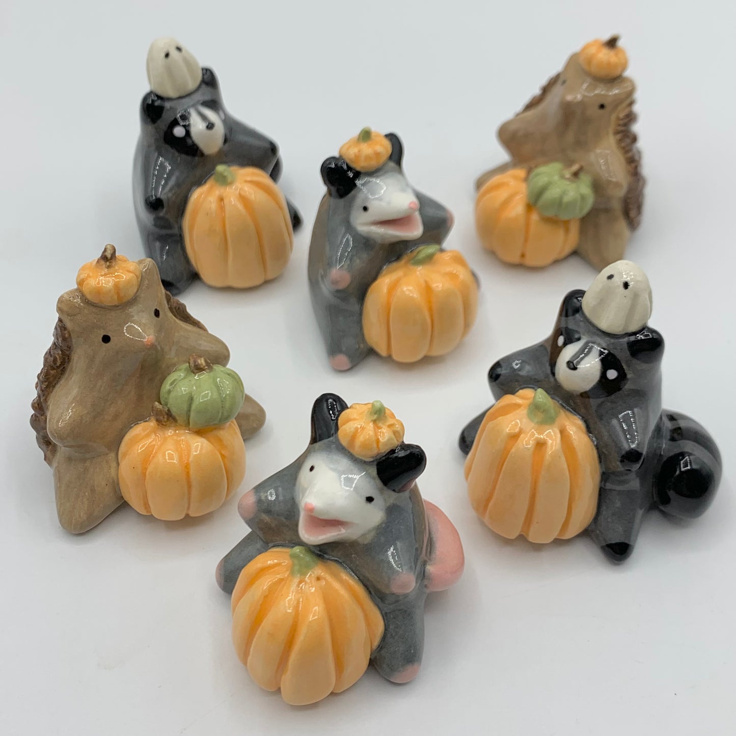 Pumpkin Cuties Ceramic Figurine