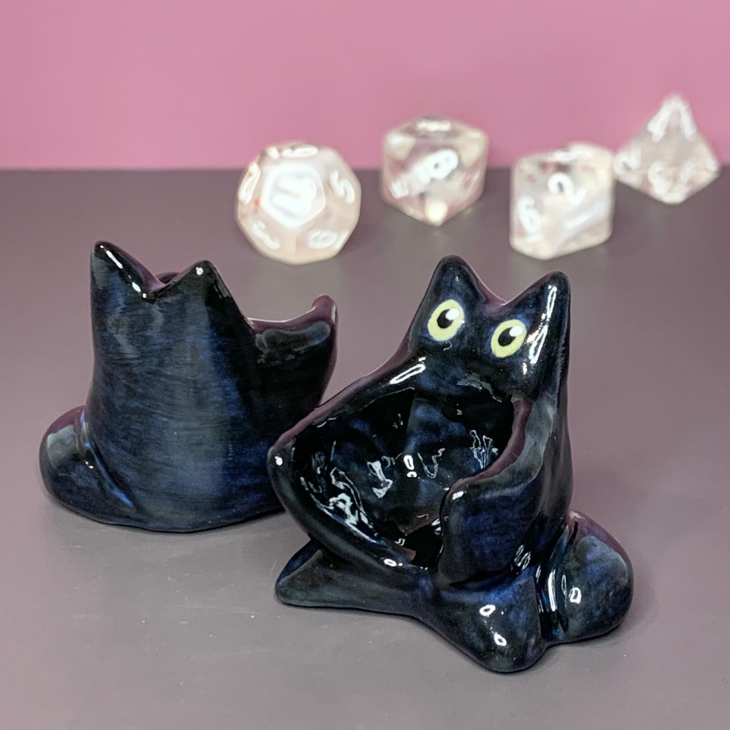 Black Cat Dnd Companion D20 Holder