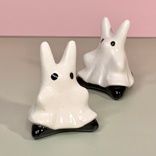 Bunny Ghost Cutie Ceramic Figurine