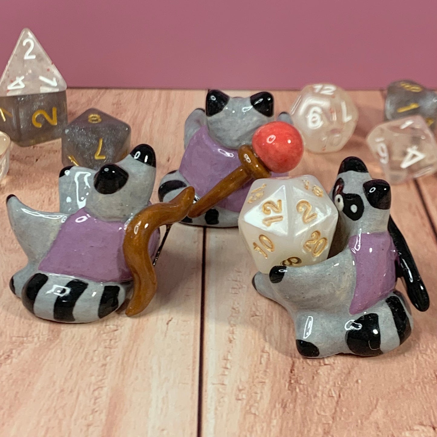 Raccoon Dnd Companion D20 Holder