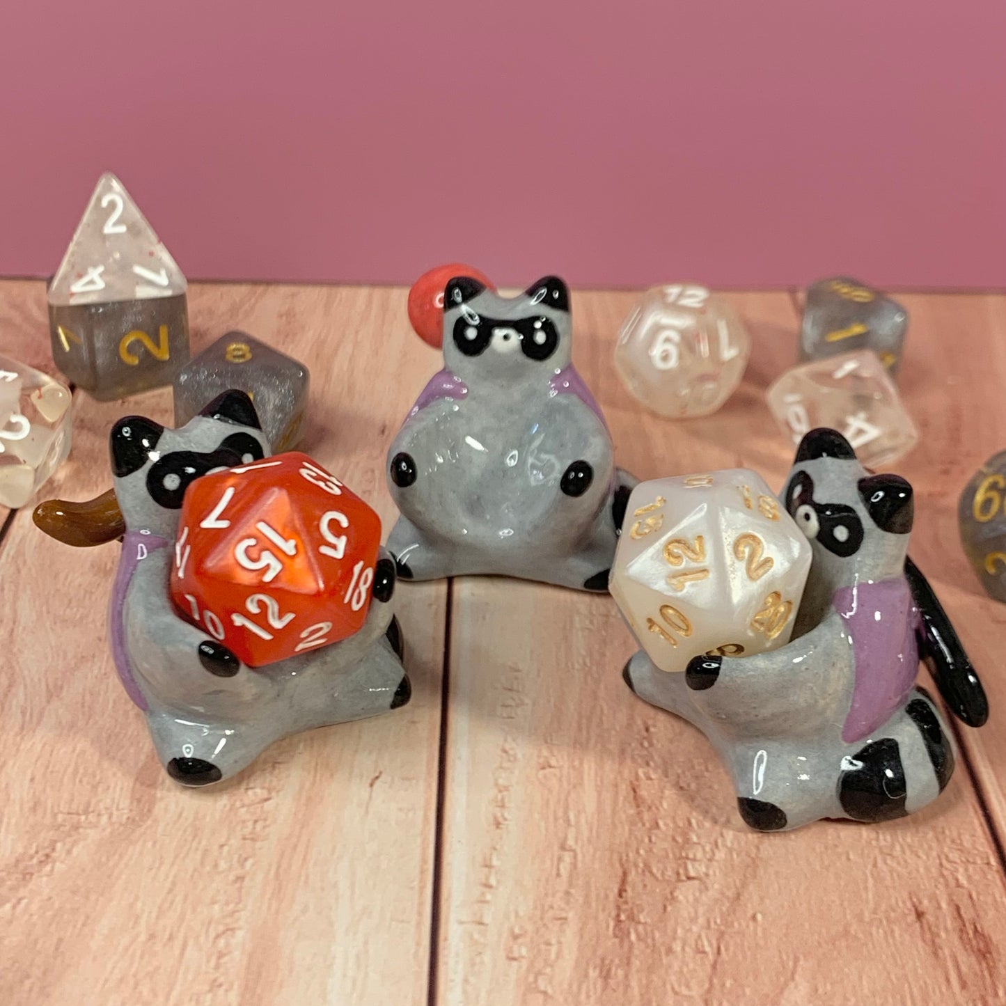 Raccoon Dnd Companion D20 Holder