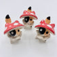 Calico Mushroom Kitty Ceramic Figurine