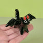 Devil Kitty Cat Ceramic Figurine