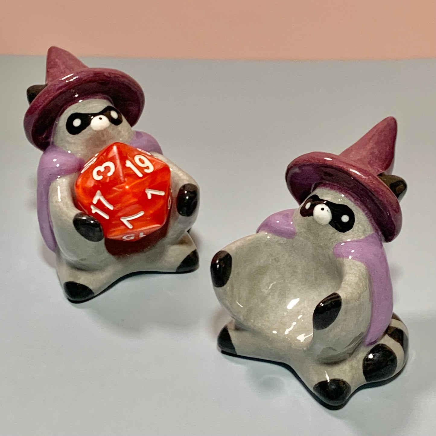 Wizard Raccoon Dnd Companion D20 Holder