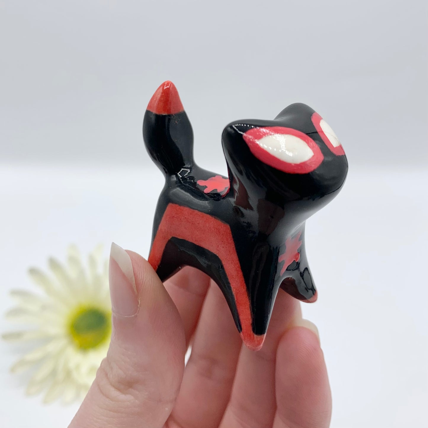 Spider-Man Ceramic Cat Figurine