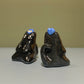 Black Cat with Bird Friend Ceramic Figurine