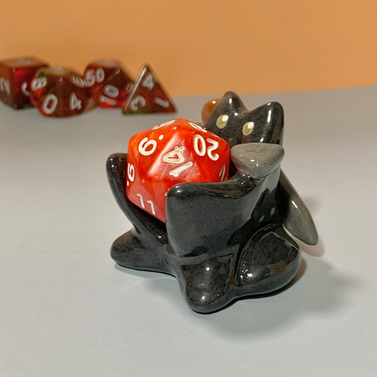 Fighter Cat Dnd Companion D20 Holder