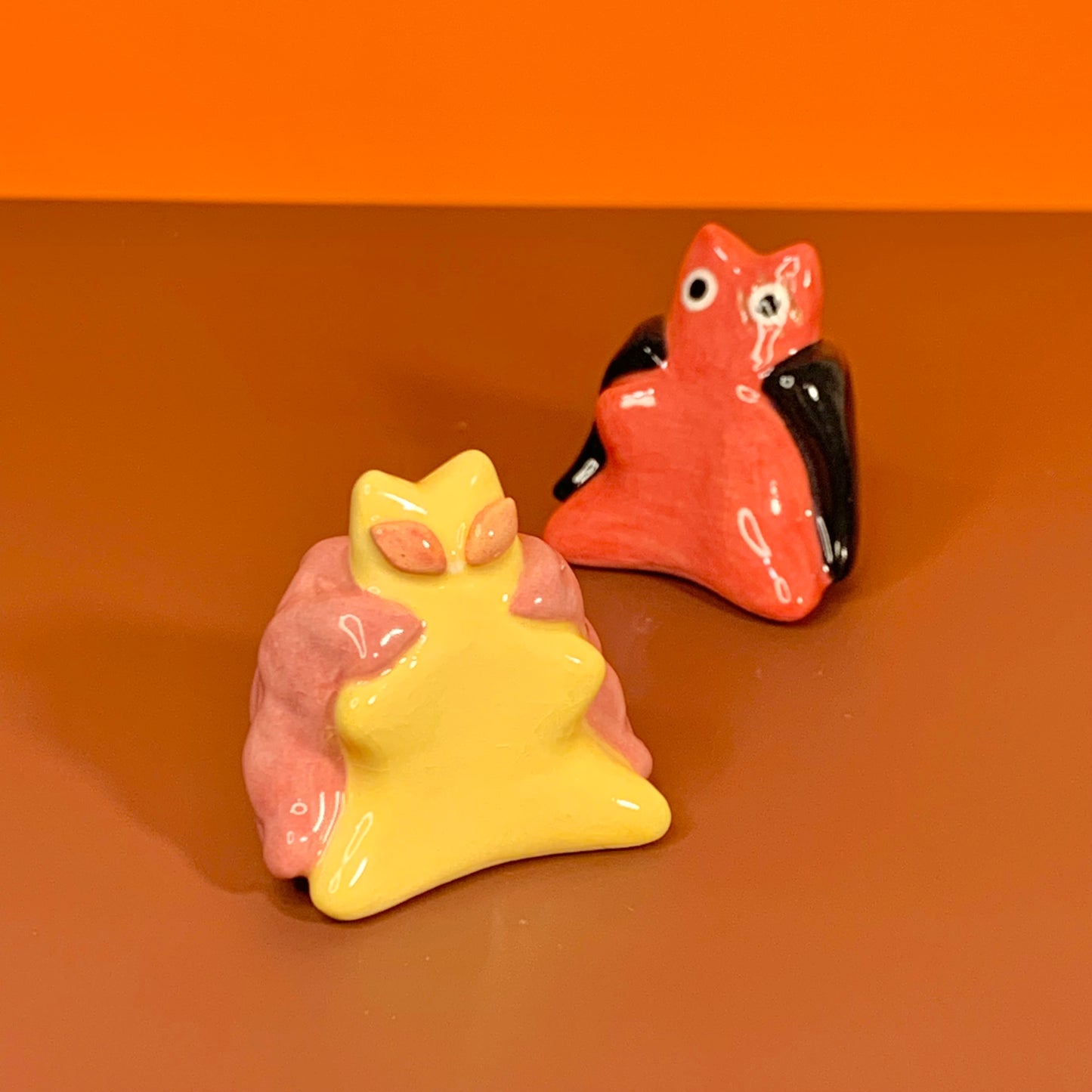 Doflamingo Kitty One Piece Inspired Ceramic Figurine