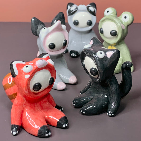 Cute Animal Costumed Ceramic Figurines