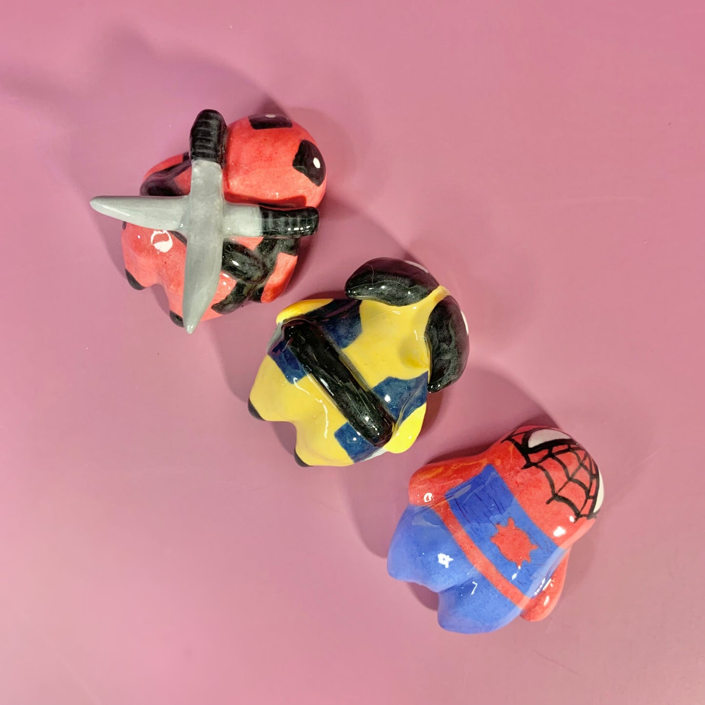 Marvel Set of Three Ceramic Figurines