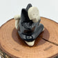 Mini Grim Reaper Cat Ceramic Figurine