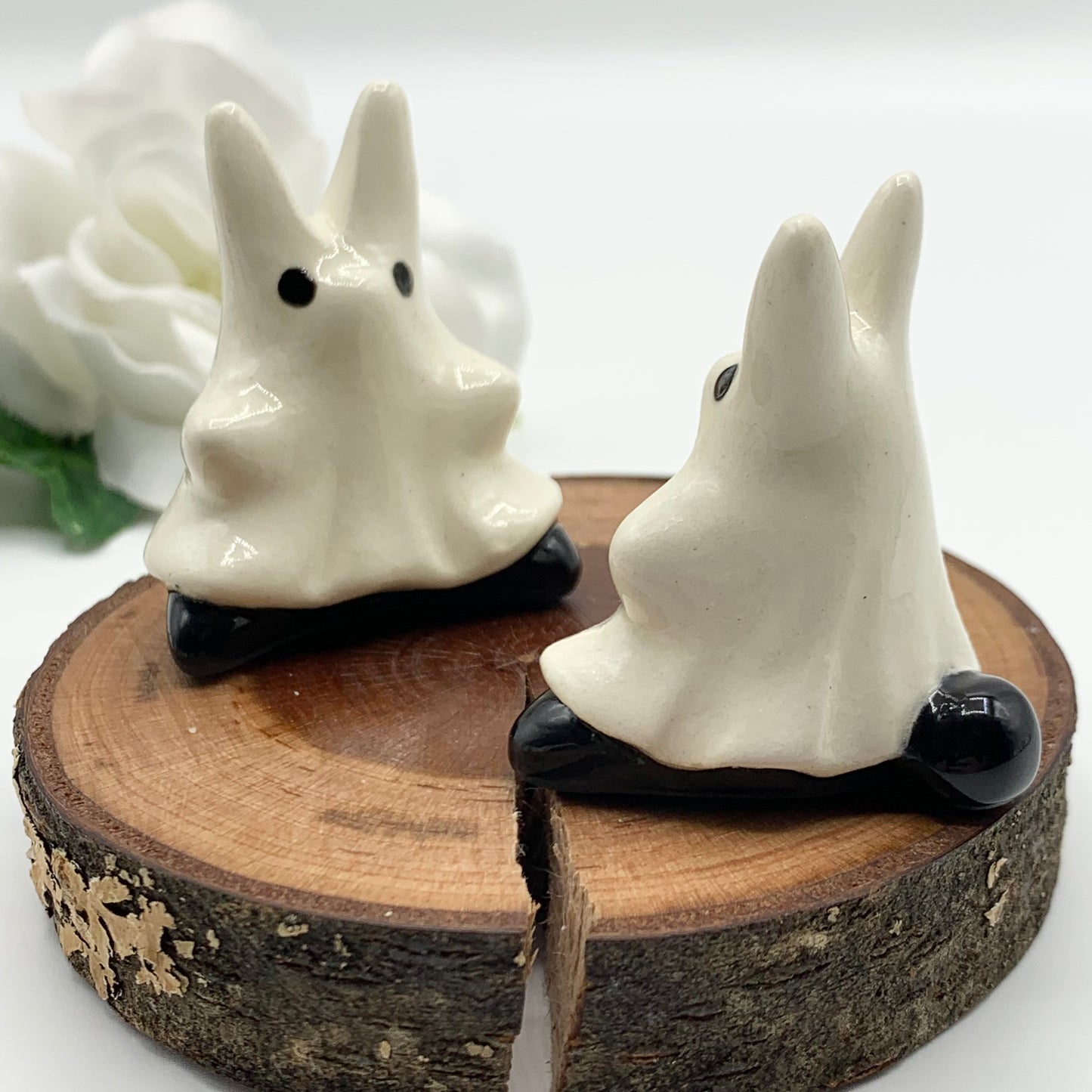 Ghost Cuties Cat Bunny Dog Ceramic Figurine