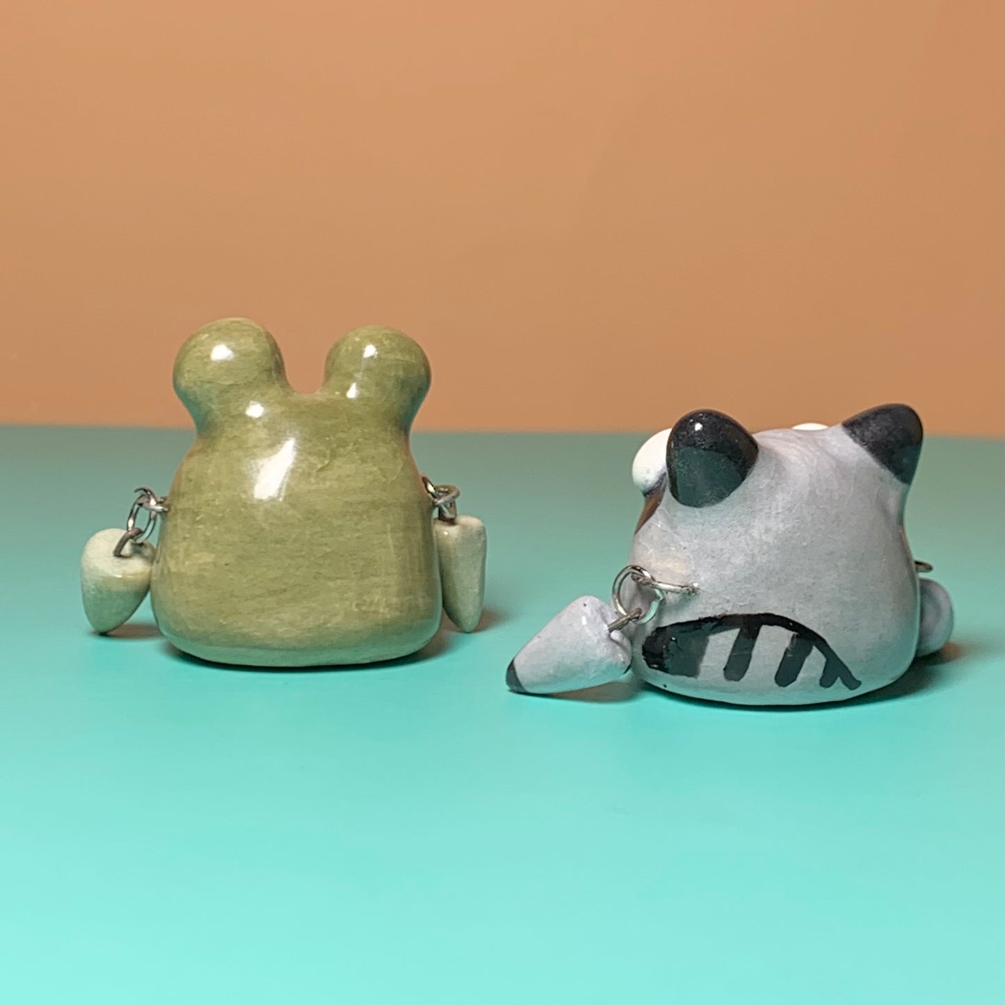 Cutie Animals with Dangling Legs Ceramic Figurine
