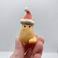 Santa Cat Ceramic Figurine