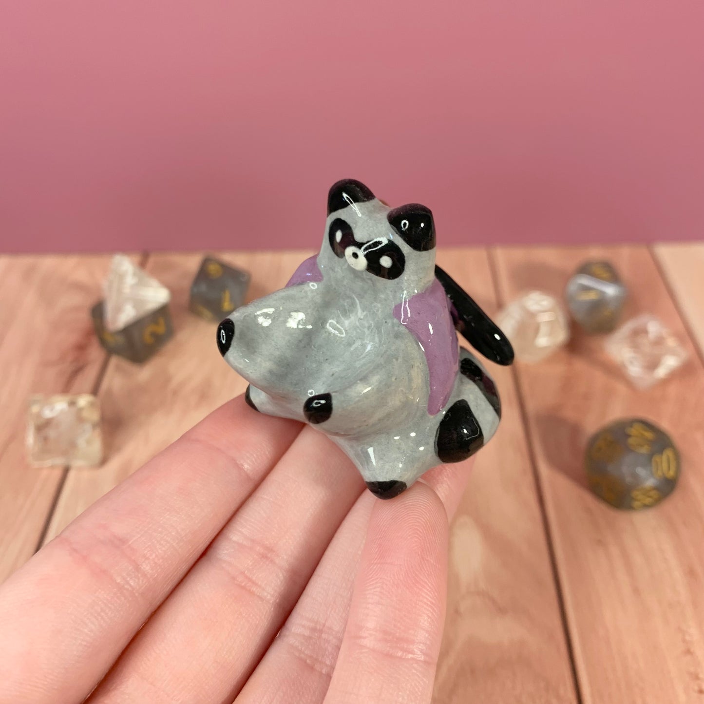Raccoon Dnd Companion D20 Holder