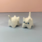 Mini White Cat Figurine